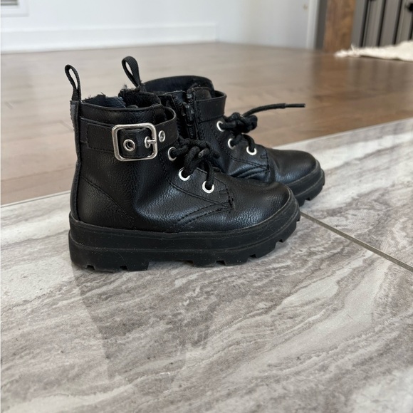 H&M Kids Black Boots with Silver Accents - Picture 1 of 6